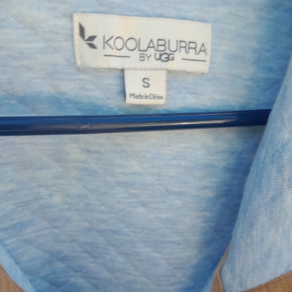 Koolaburra By UGG Womems S Light Blue and Tan Long Sleeve Shirt EUC - Picture 2 of 4